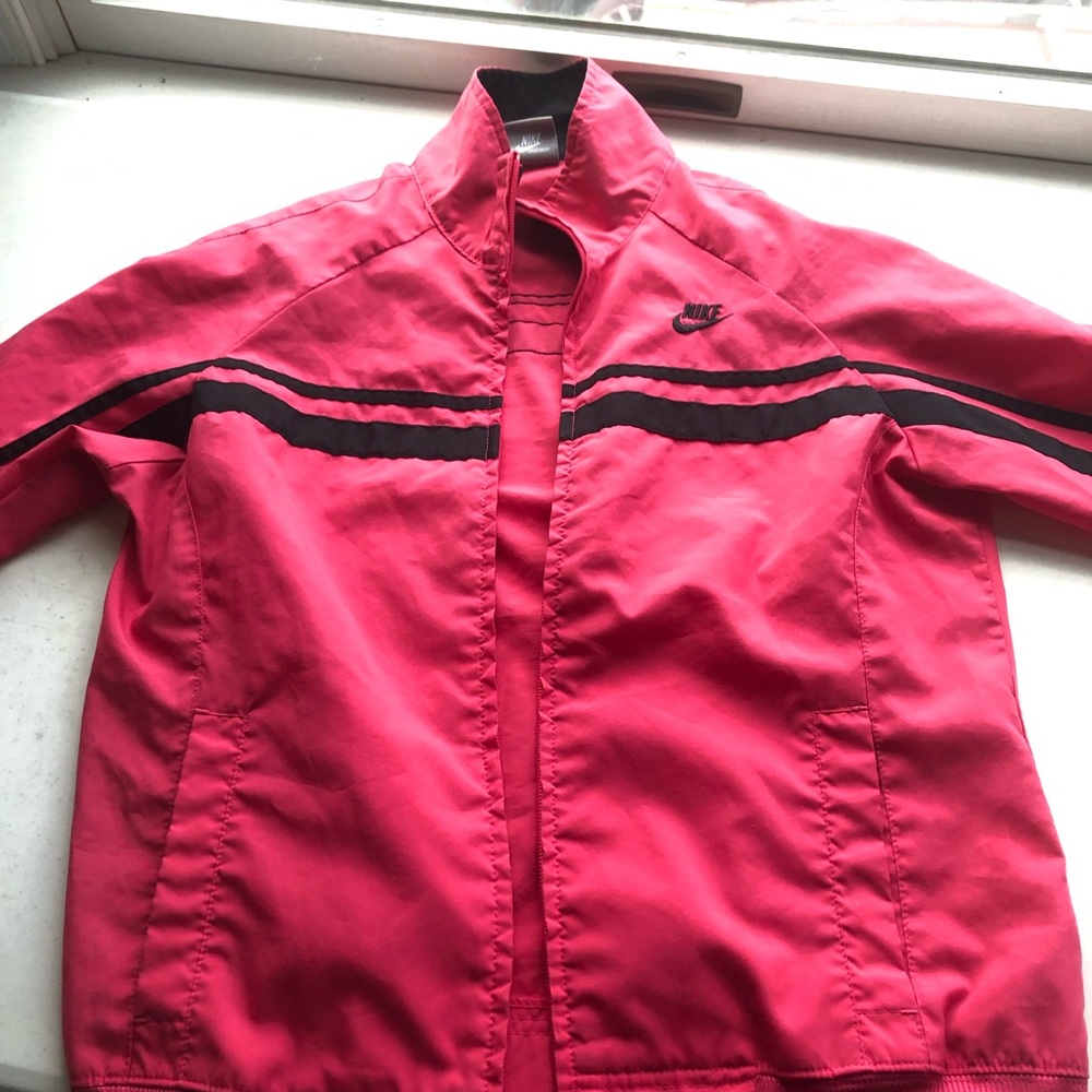 Magenta Pink Nike Zip Up Track Jacket